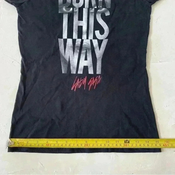 Lady Gaga Born This Way Black T-Shirt Concert Tour A Star is Born Size S - Picture 8 of 8